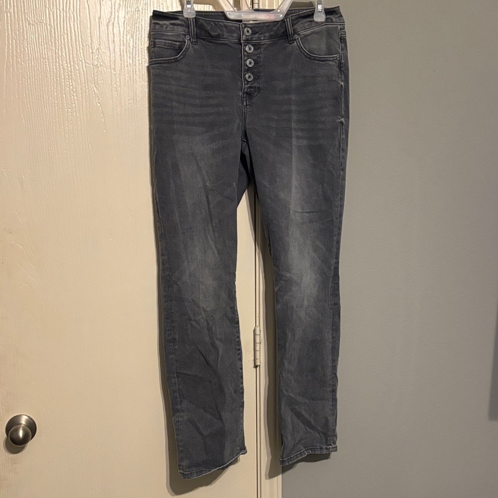 CAbi High Rise Dark Gray Jeans